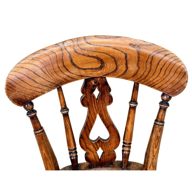 Mid-19th Century Farmhouse Kitchen Windsor Dining Chairs, 1860, Set of 6 For Sale - Image 12 of 16