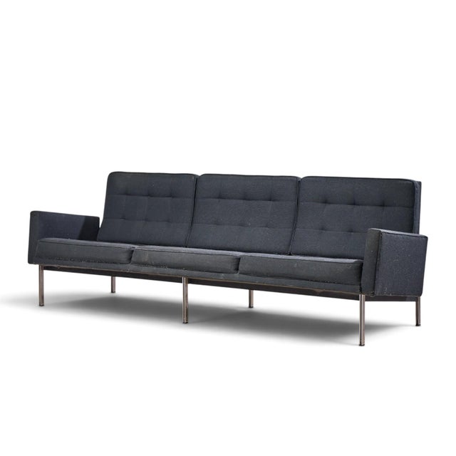 Mid-Century Modern Florence Knoll for Knoll Mid Century Parallel Bar Sofa For Sale - Image 3 of 9