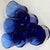 Contemporary Cobalt Windowpane Double Old Fashioned Glasses- Set of Six For Sale - Image 3 of 11