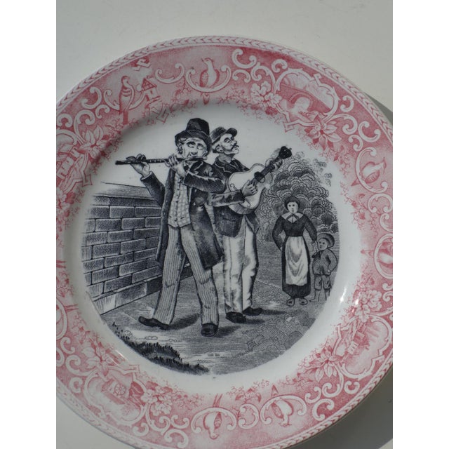 I Musicanti Plates from Richard Ceramics, 1930s, Set of 2 For Sale - Image 3 of 8
