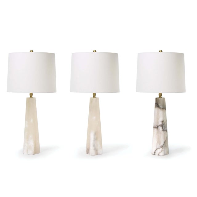 Stone Regina Andrew Quatrefoil Alabaster Table Lamp Small For Sale - Image 7 of 9