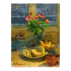 "Untitled 2004" Igor Nevsky Original Abstract Still Life Oil Painting on Canvas