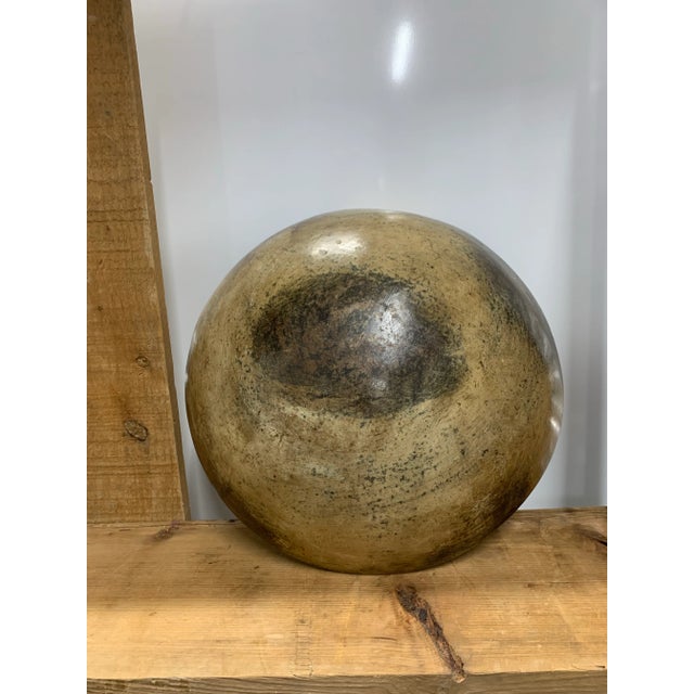 Coffee Large Antique Earthenware Bowl For Sale - Image 8 of 11
