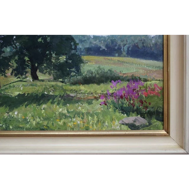 Alfejs Bromults, Summer Day, Oil on Cardboard For Sale - Image 4 of 10