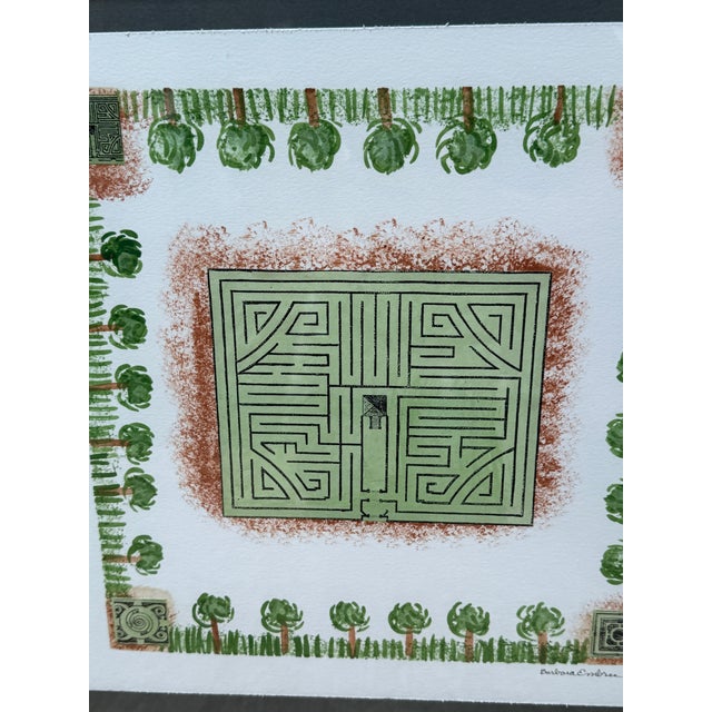 Barbara Embree "Maze I" Print, Framed For Sale - Image 9 of 12