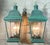 add a timeless historical touch to your entryway with this spectacular matching pair of solid brass outdoor wall lanterns....