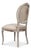 Art Deco Louis XV Cane Back Dining Chairs in Gray with Taupe Seats, Sets of 2 For Sale - Image 3 of 11