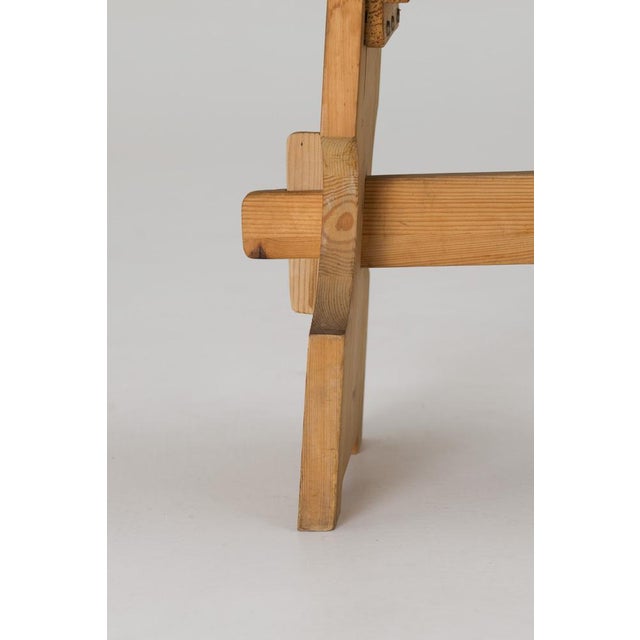 Mid-Century Brutalist Pine Benches, 1960s, Set of 2 For Sale - Image 11 of 14
