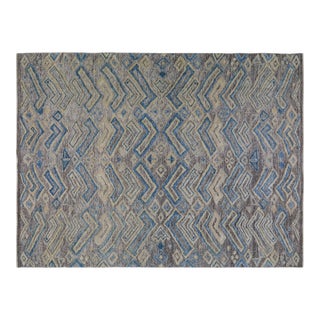 Moroccan Sheba Hand Knotted Wool Rug, 8'9''x12' For Sale