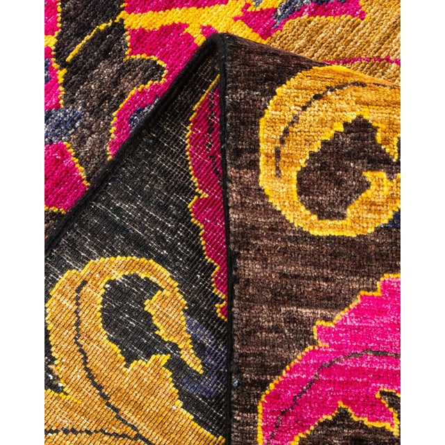 Arts & Crafts Hand-Knotted Area Rug - Purple, 8' 0" x 10' 0" For Sale In New York - Image 6 of 8