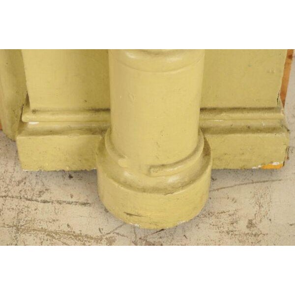 Reclaimed Colonial Revival Painted Wood Mantel For Sale - Image 11 of 11