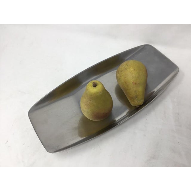 Mid-Century Modern 1960s Mid-Century Modern WMF Cromargan Stainless Steel Oblong Serving Dish For Sale - Image 3 of 8
