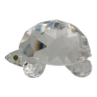 1980s Swarovski Earth Tortoise Figurine For Sale