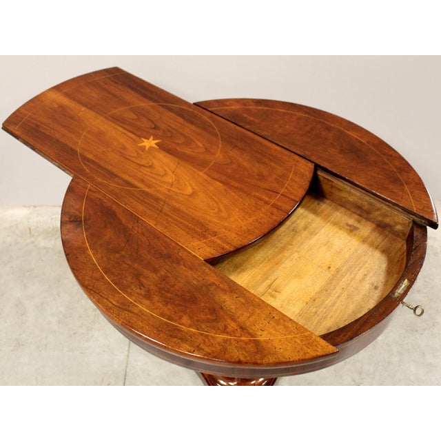 Charles X Walnut Coffee Table, Italy, 19th Century For Sale - Image 12 of 15