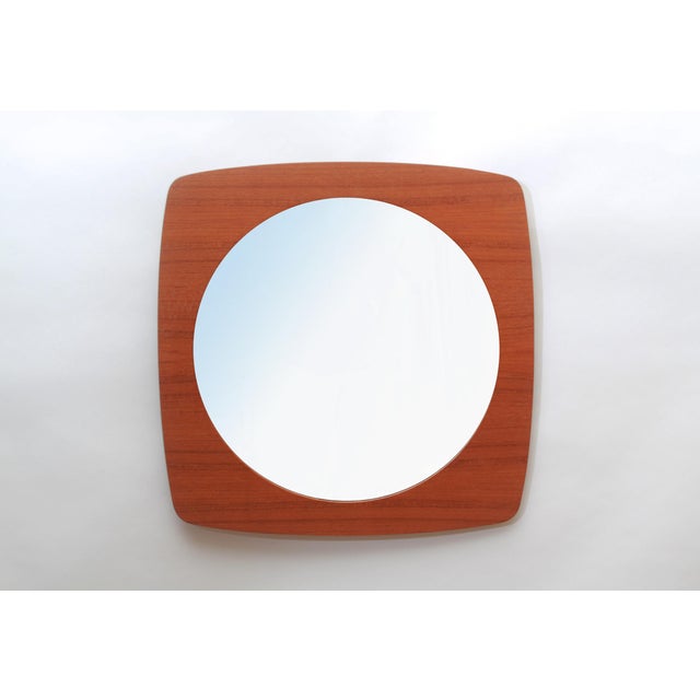 Wall Mirror in Teak, 1965 For Sale - Image 6 of 8