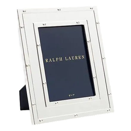 Ralph Lauren Home Bleecker 5 X 7 Silver Plated Frame New in Box $250 For Sale
