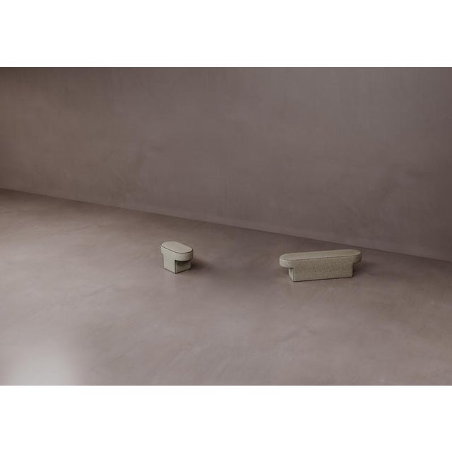 MDF and Upholstered Bitta Bench by Dainelli Studio Atelier For Sale - Image 4 of 6