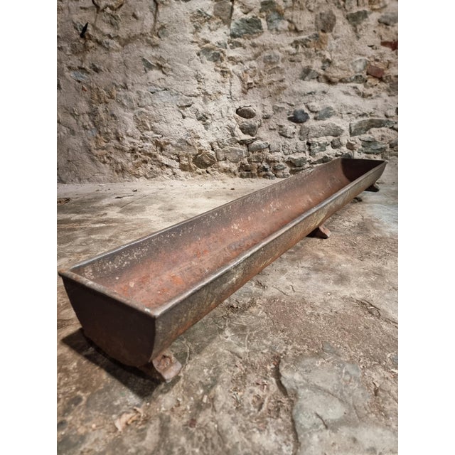 Antique French Cast Iron Trough, 1800s For Sale - Image 5 of 11
