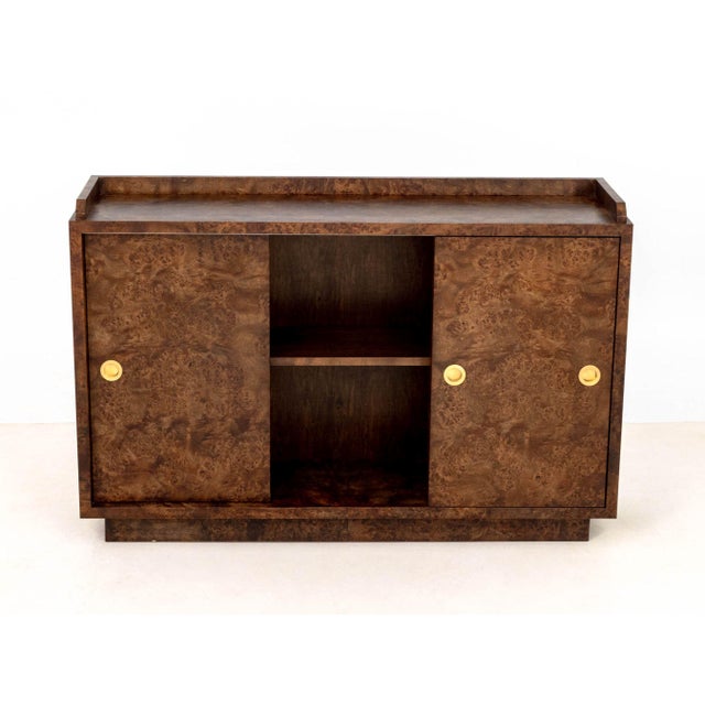 Contemporary Karol Cylwik X Poritz & Studio Burl Wood Credenza For Sale - Image 3 of 9