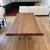 Modern Cattelan Italia Solid Wood Dining Table With Modern Metal Base For Sale - Image 3 of 4