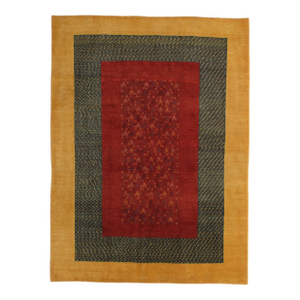 Vintage Hand-Knotted Persian Gabbeh Rug 6'1" X 8'2"