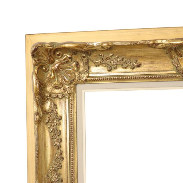 Wood Baroque Style Gold Leaf Frame For Sale - Image 7 of 15