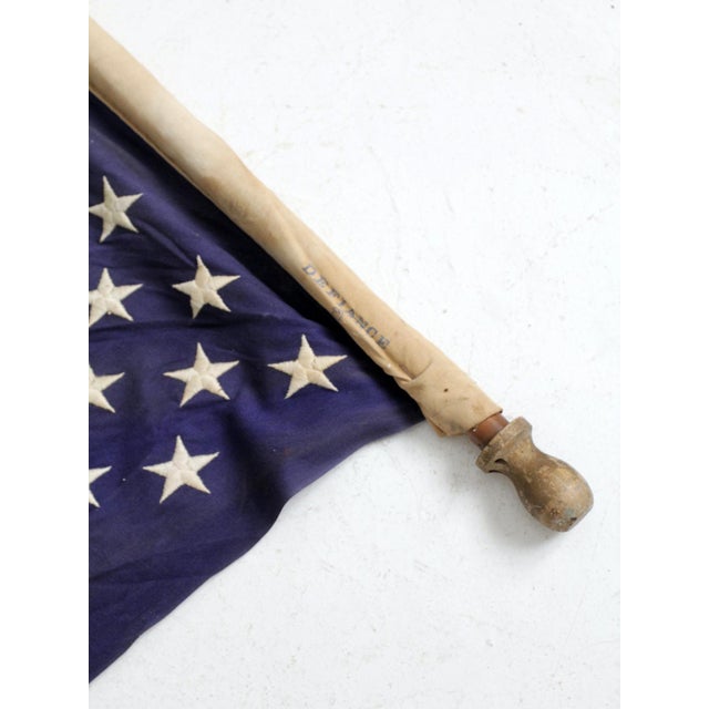 Cabin Vintage 1960s American Flag For Sale - Image 3 of 7