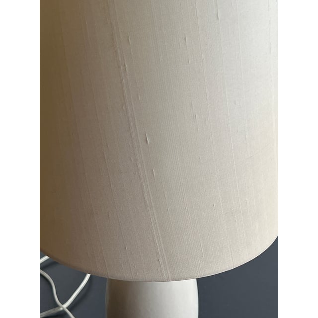 Alabaster Petite Porcelain Crackle Base Accent Lamp For Sale - Image 8 of 8