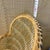 Japanese Vintage Japanese Hand-Woven Bamboo Peacock Chair Stand - Wabi Sabi Rattan Display Riser For Sale - Image 3 of 10