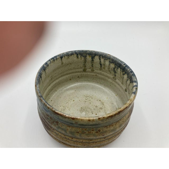 1960s Vintage Studio Pottery Eric Norstad Tea Ceremony Matcha Tea Bowl Teacup For Sale - Image 5 of 7