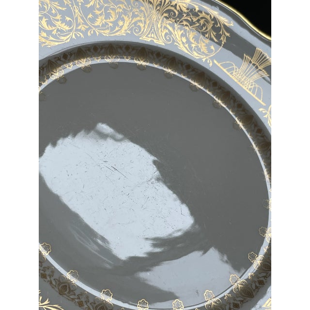Gold Vintage Syracuse China Gold Filigree Charger Plates - Set of 2 For Sale - Image 8 of 12