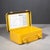 ABOUT A mid-century metal first aid box featuring a vibrant, eye-catching bright yellow enamel finish with the classic...