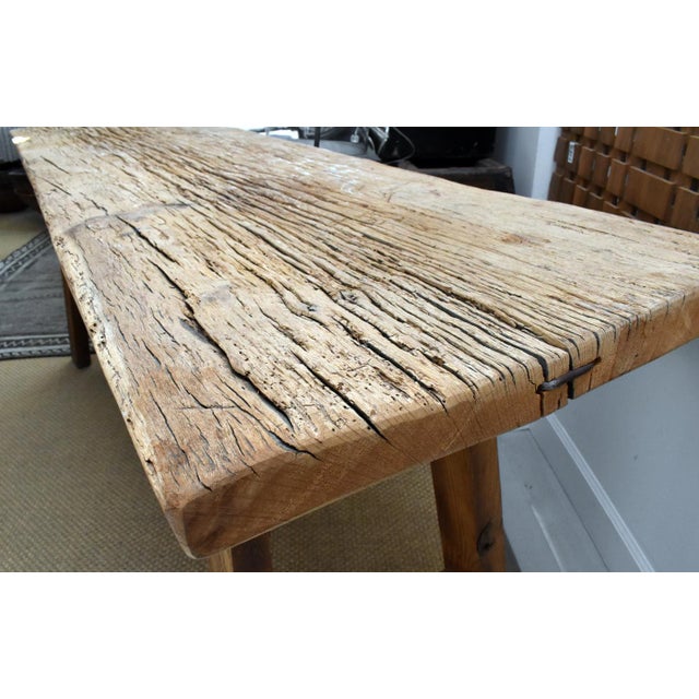 Mid 20th Century Mid 20th Century 300-Year-Old Oak Topped Console For Sale - Image 5 of 8