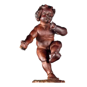 Vintage Bavarian Wood Carving of the Infant Bacchus