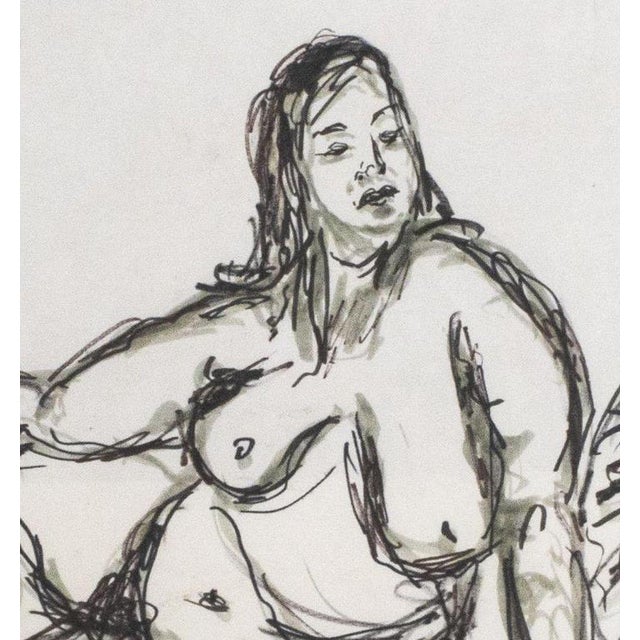 Kayo Lennar "Viva" Ink on Paper For Sale - Image 4 of 8