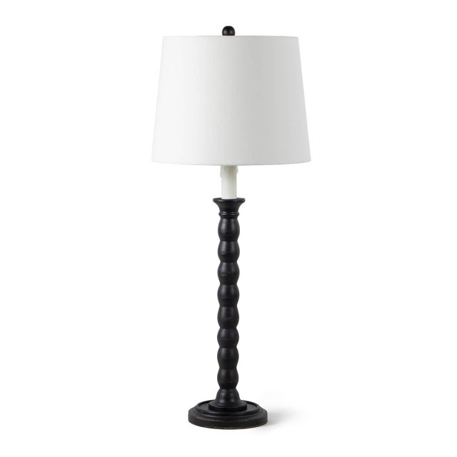 Wood Regina Andrew Perennial Wood Buffet Lamp, Ebony For Sale - Image 7 of 7