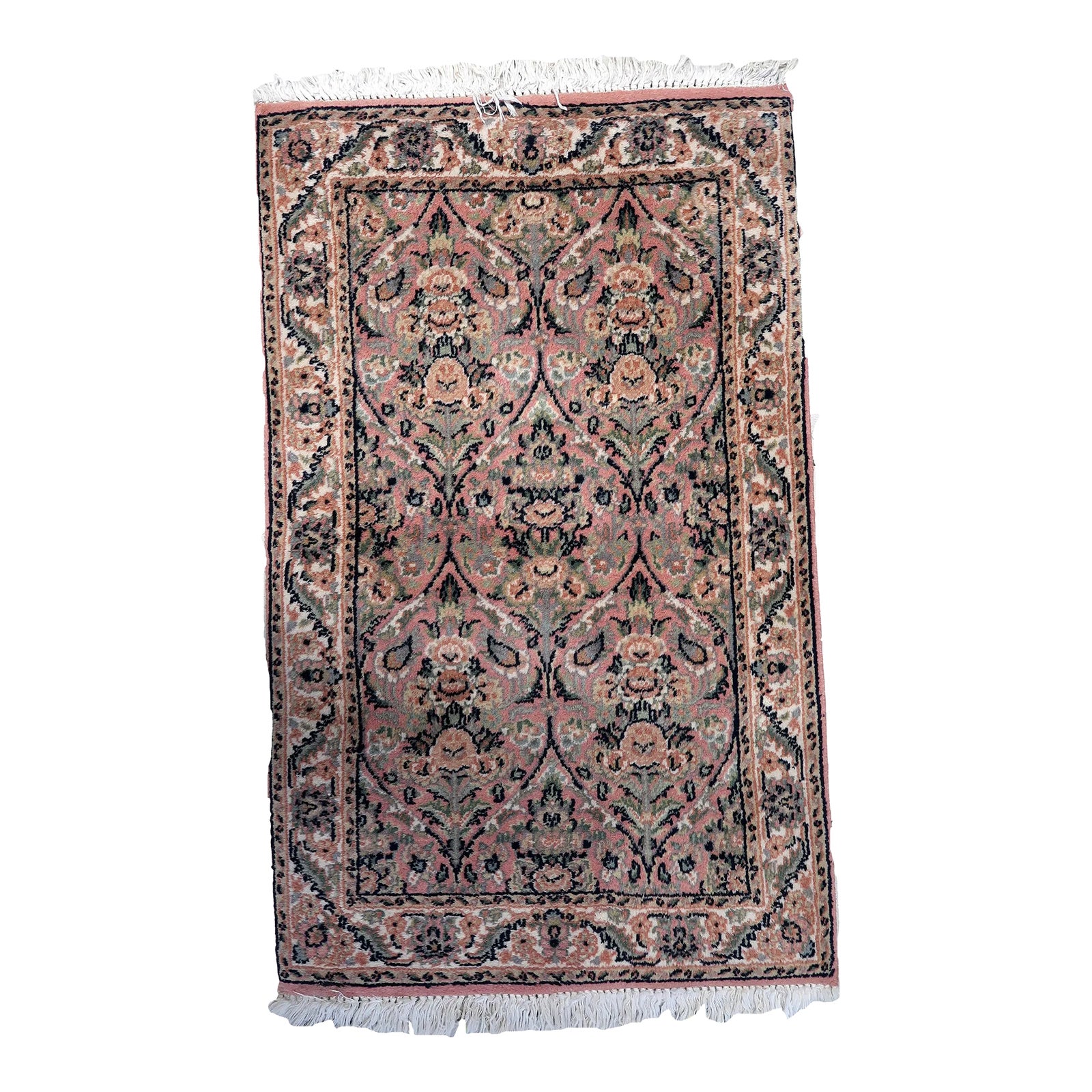 1950s Handmade Vintage Persian Kerman Rug 2' X 3.1' | Chairish