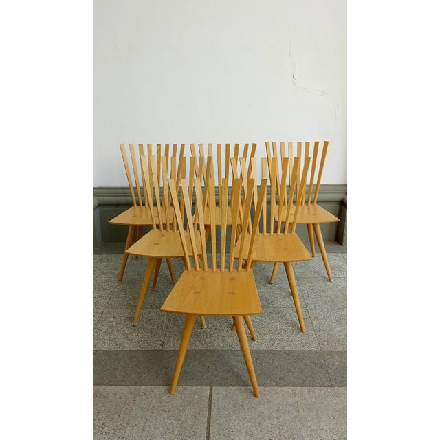 Mikado Chairs by Johannes Foersom and Peter Hiort-Lorenzen for Fredericia Stolefabrik, Set of 6 For Sale - Image 16 of 16