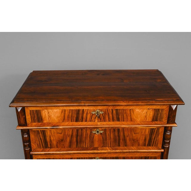 Brown Gründerzeit Chest of Drawers in Walnut, 1700s For Sale - Image 8 of 18