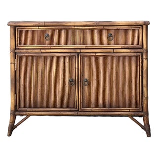 Vintage Baker Milling Road Pencil Reed Sideboard For Sale