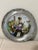 Rustic European 1980s Pewter and Porcelain Season Plate For Sale - Image 3 of 5