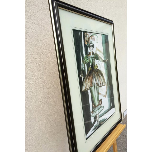 1980s Jutta Ritter Scherer, Modern Ballerina Puppet, 1980s, Lithograph For Sale - Image 5 of 9