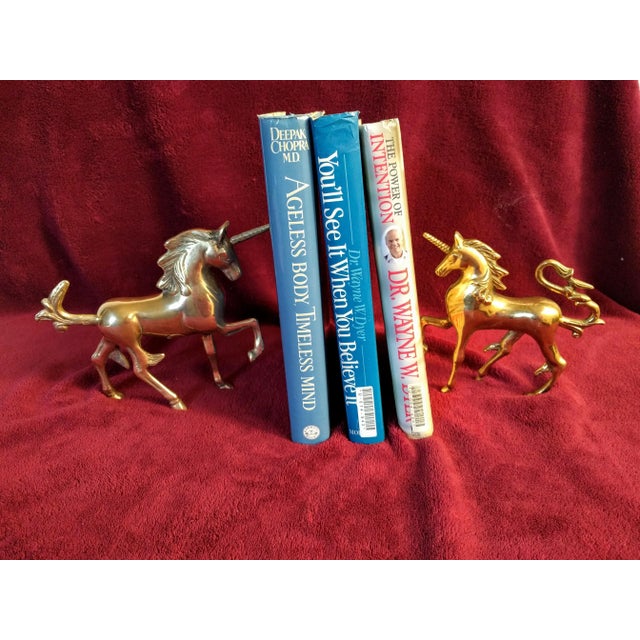 Vintage Brass Unicorn Figurines - Set of 4 For Sale - Image 9 of 11