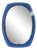 Blue Glass Mirror, Italy, 1970s For Sale