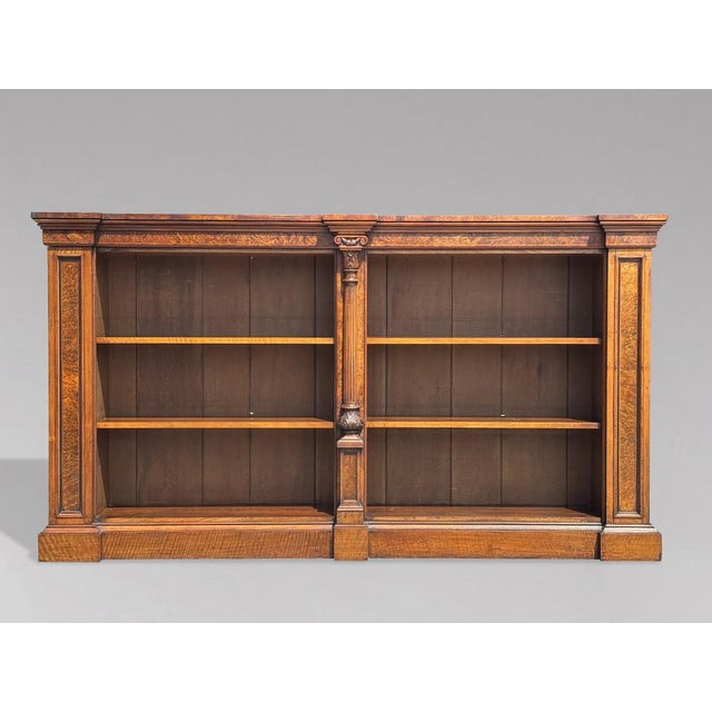 Antique William IV Burr Walnut Bookcase, 1840 For Sale - Image 6 of 16