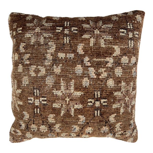Vintage Turkish Rug Pillow For Sale