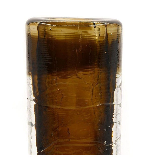 Vintage Brown Glass Vase, Northern Europe, 1970s For Sale - Image 3 of 6