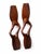 1970s After Alexandre Noll, Abstract Wood Wall Diptych, 1970s, Walnut, Set of 2 For Sale - Image 5 of 8