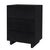 Black Halmstad 22 in. W Rectangular Wood Panel 3 Drawer Narrow Nightstand, Black For Sale - Image 8 of 8