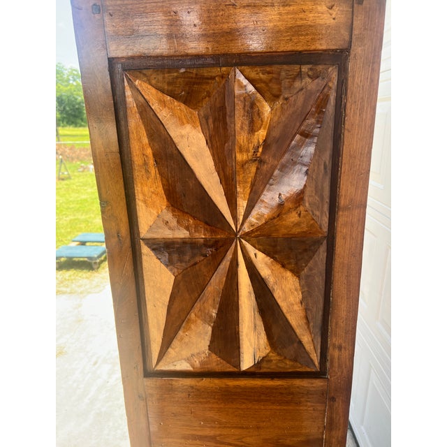 French 18th Century Louis XIII Walnut "Diamond Shape" Cabinet For Sale - Image 10 of 12